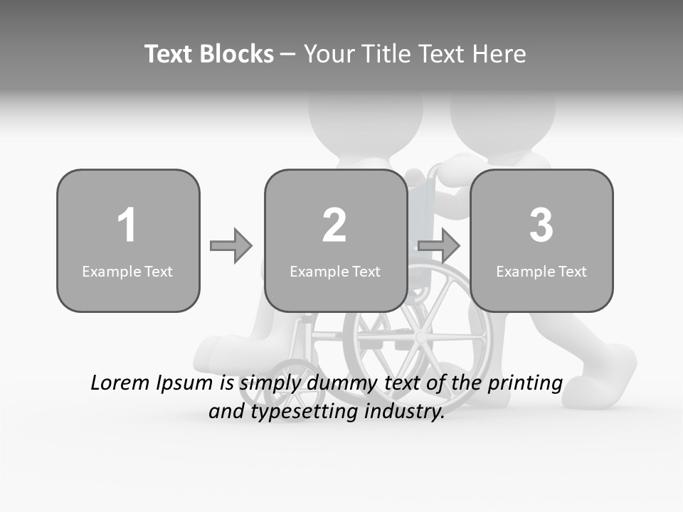 Disabled Single Assistance PowerPoint Template