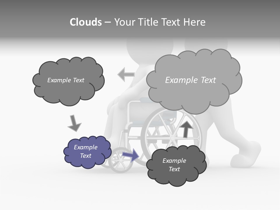Disabled Single Assistance PowerPoint Template