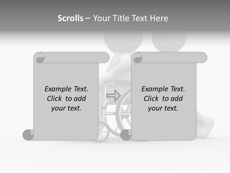 Disabled Single Assistance PowerPoint Template