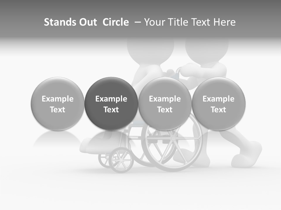 Disabled Single Assistance PowerPoint Template