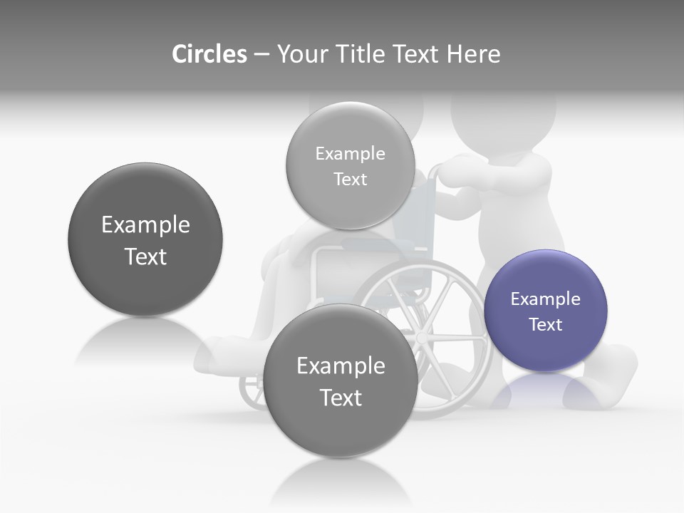 Disabled Single Assistance PowerPoint Template