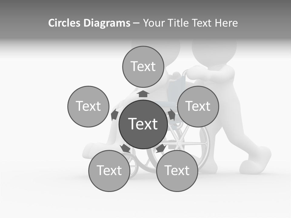 Disabled Single Assistance PowerPoint Template