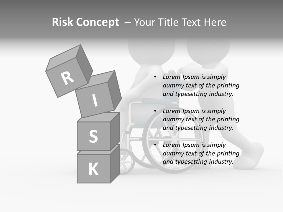 Disabled Single Assistance PowerPoint Template