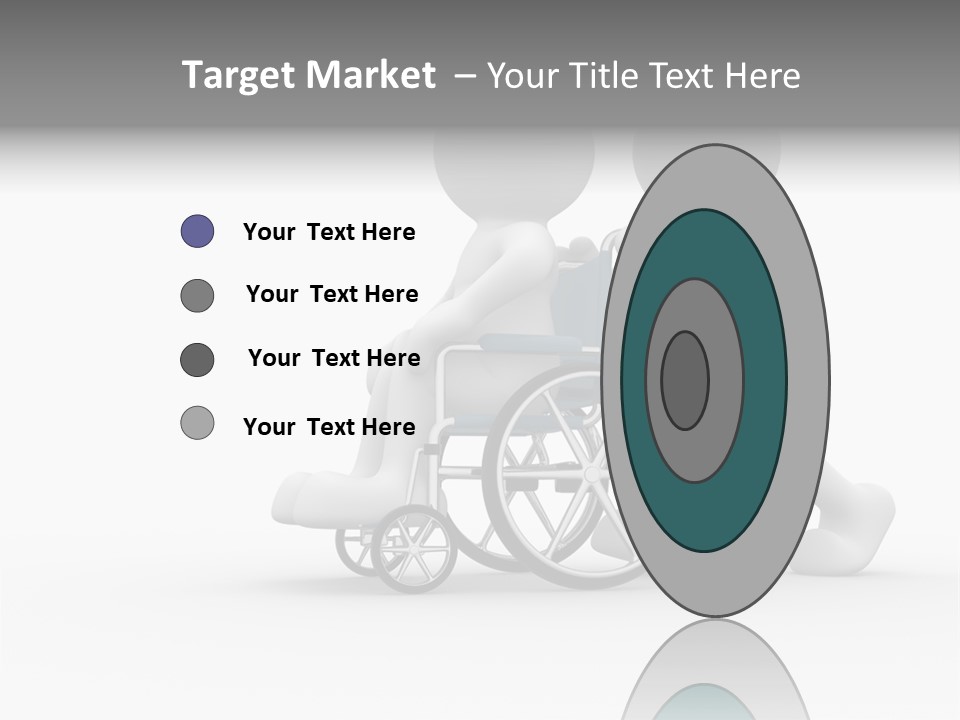 Disabled Single Assistance PowerPoint Template