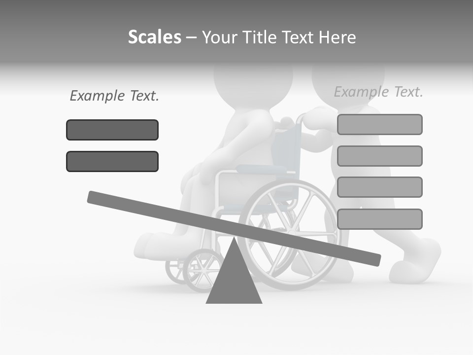 Disabled Single Assistance PowerPoint Template