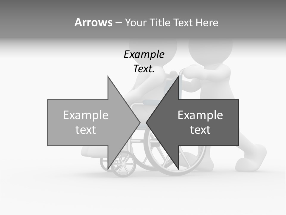 Disabled Single Assistance PowerPoint Template