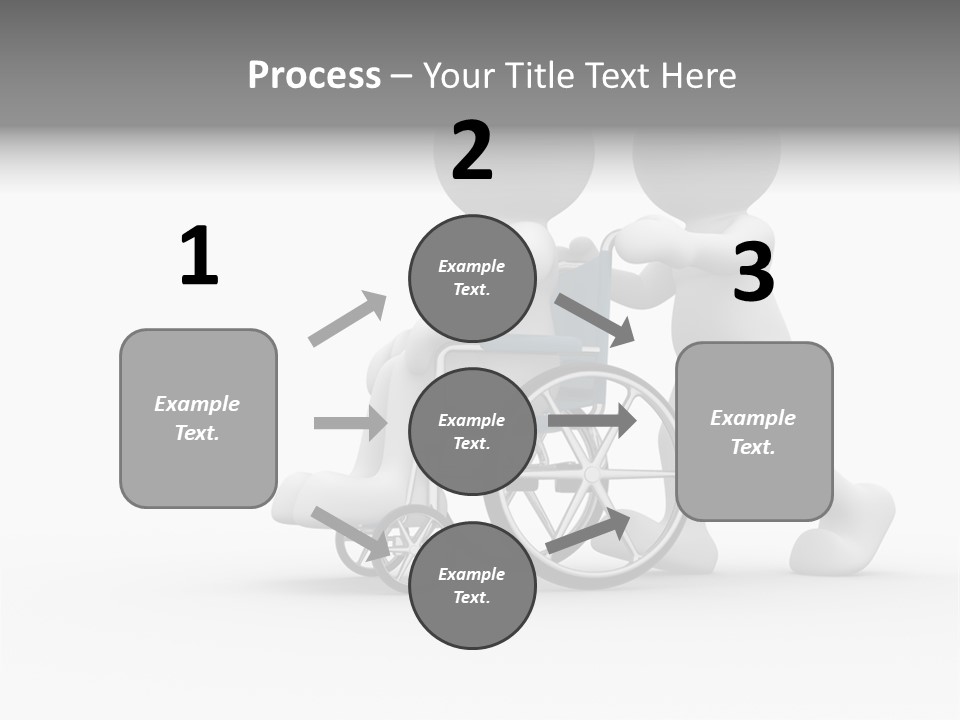 Disabled Single Assistance PowerPoint Template