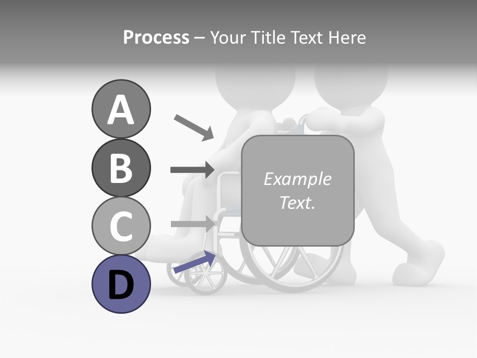 Disabled Single Assistance PowerPoint Template