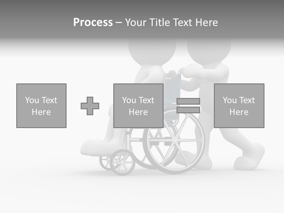 Disabled Single Assistance PowerPoint Template