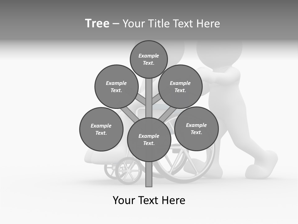 Disabled Single Assistance PowerPoint Template