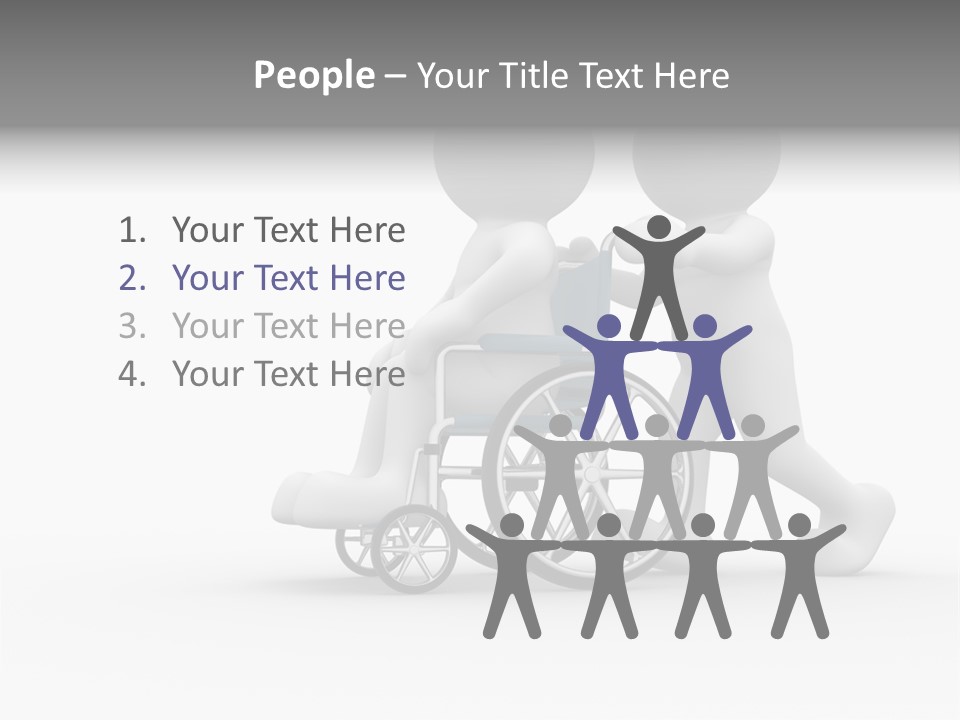 Disabled Single Assistance PowerPoint Template