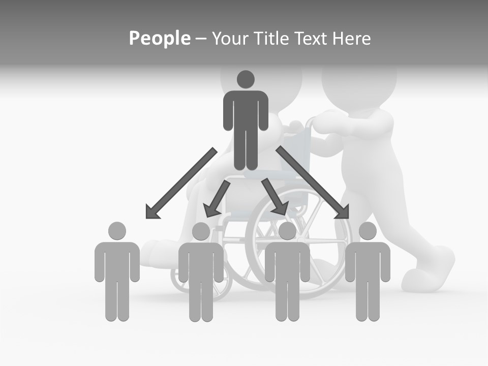 Disabled Single Assistance PowerPoint Template