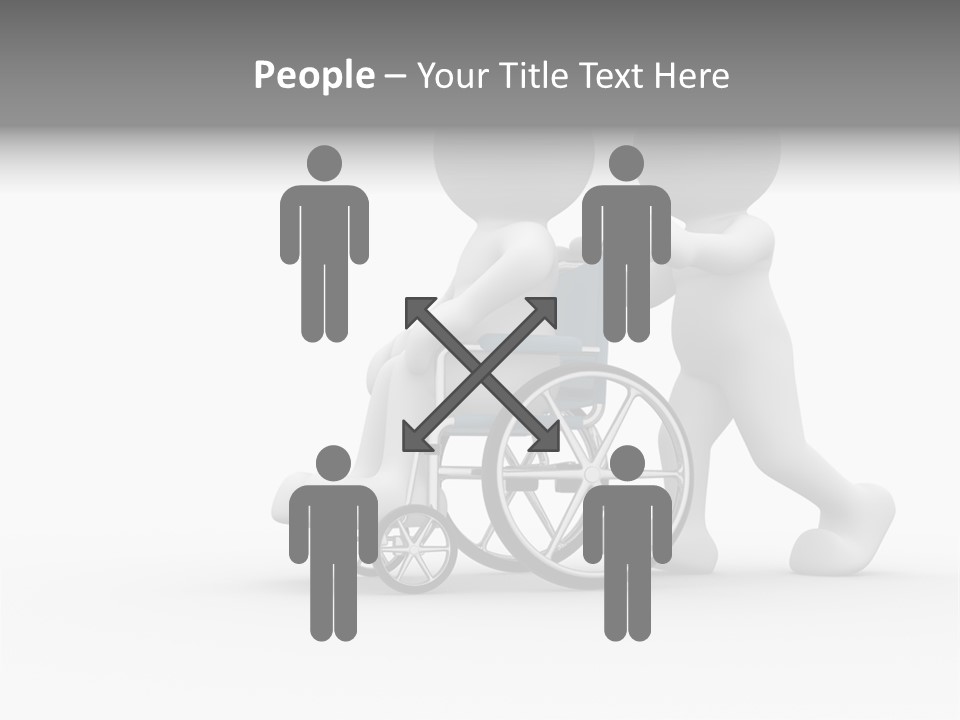 Disabled Single Assistance PowerPoint Template