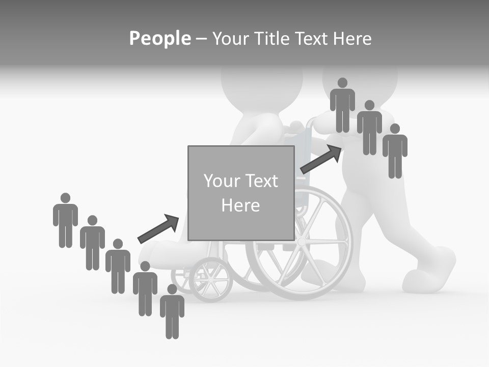 Disabled Single Assistance PowerPoint Template