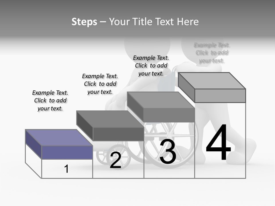 Disabled Single Assistance PowerPoint Template
