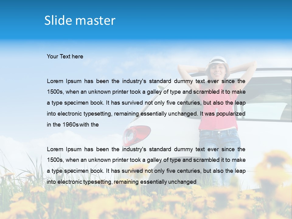 Cheerful Beautiful Cloud PowerPoint Template