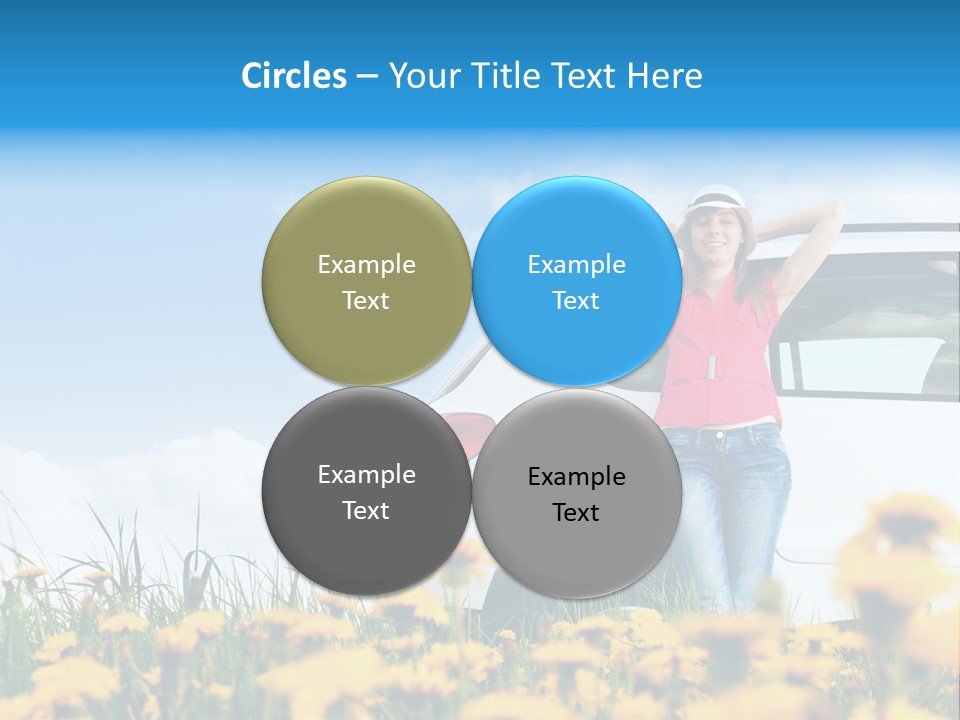 Cheerful Beautiful Cloud PowerPoint Template