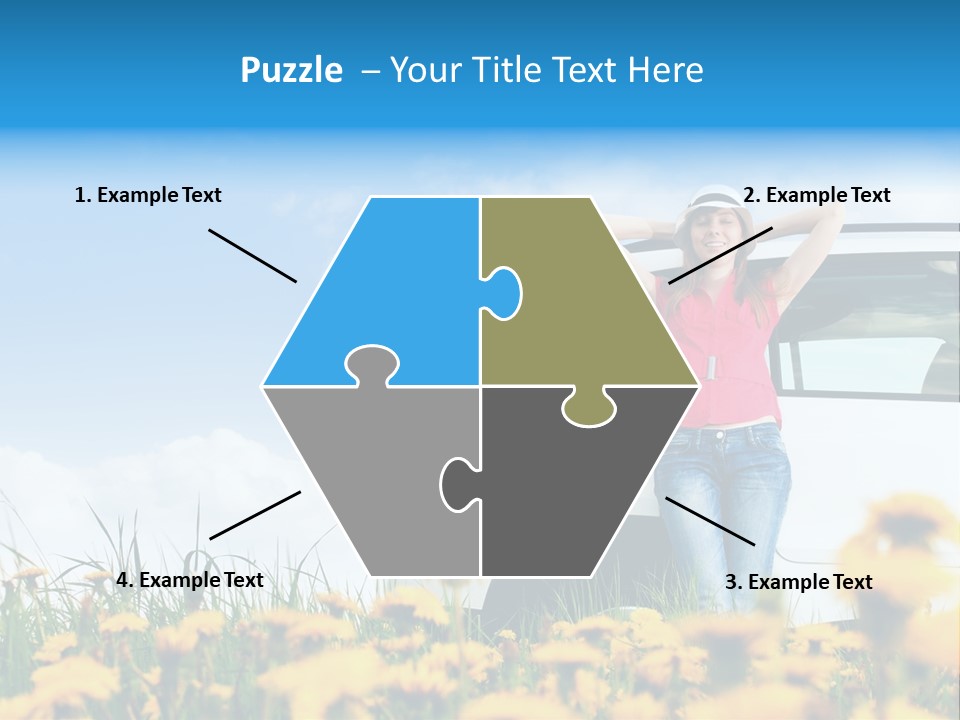 Cheerful Beautiful Cloud PowerPoint Template