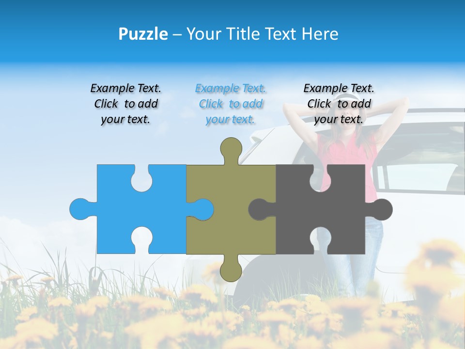 Cheerful Beautiful Cloud PowerPoint Template