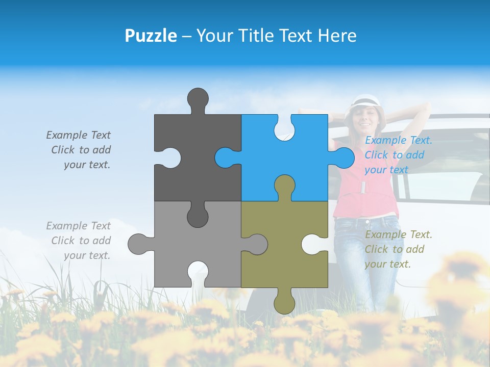 Cheerful Beautiful Cloud PowerPoint Template