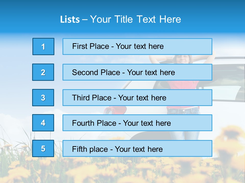 Cheerful Beautiful Cloud PowerPoint Template