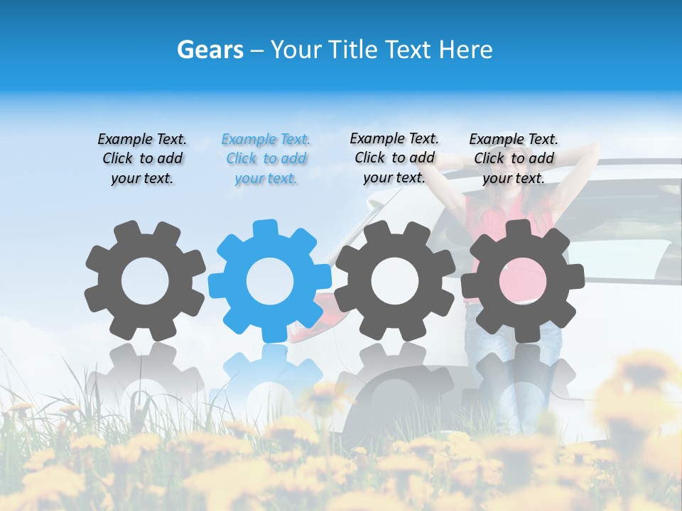 Cheerful Beautiful Cloud PowerPoint Template