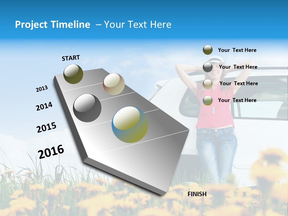 Cheerful Beautiful Cloud PowerPoint Template