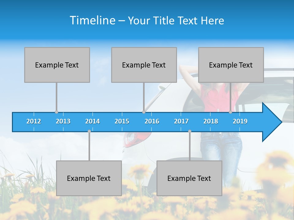 Cheerful Beautiful Cloud PowerPoint Template