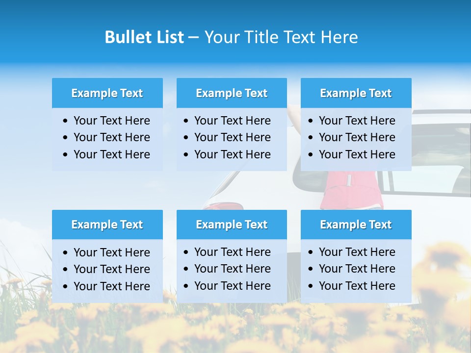Cheerful Beautiful Cloud PowerPoint Template