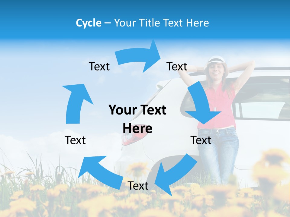 Cheerful Beautiful Cloud PowerPoint Template