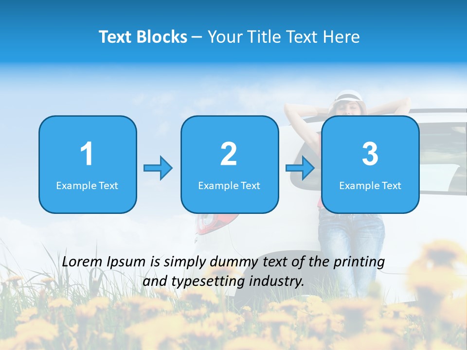 Cheerful Beautiful Cloud PowerPoint Template