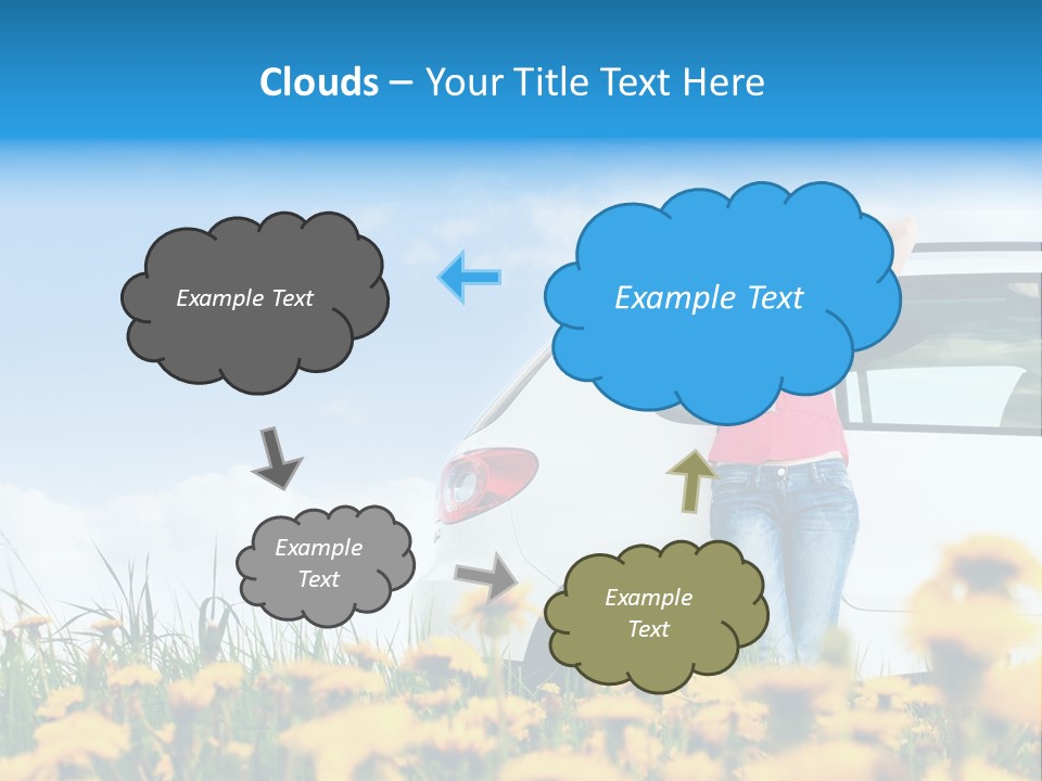 Cheerful Beautiful Cloud PowerPoint Template