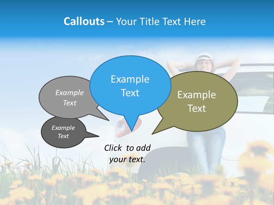 Cheerful Beautiful Cloud PowerPoint Template