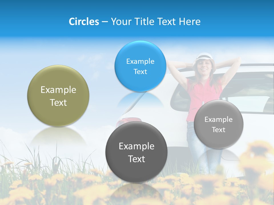 Cheerful Beautiful Cloud PowerPoint Template