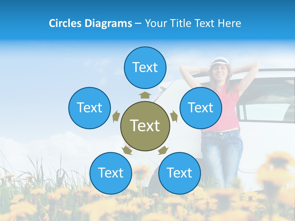 Cheerful Beautiful Cloud PowerPoint Template