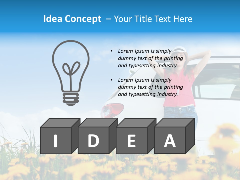 Cheerful Beautiful Cloud PowerPoint Template