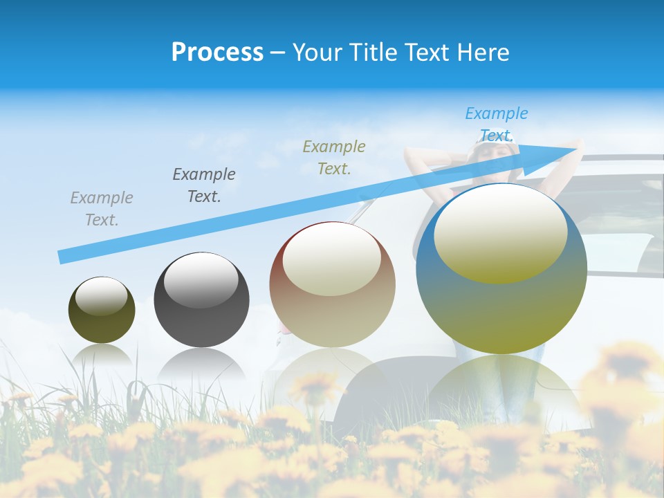 Cheerful Beautiful Cloud PowerPoint Template