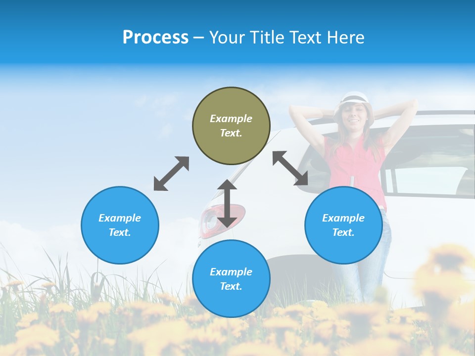 Cheerful Beautiful Cloud PowerPoint Template