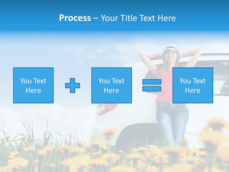 Cheerful Beautiful Cloud PowerPoint Template
