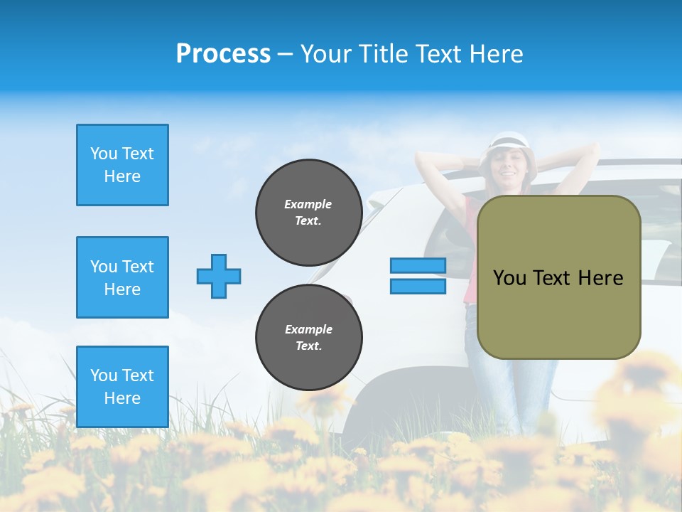 Cheerful Beautiful Cloud PowerPoint Template