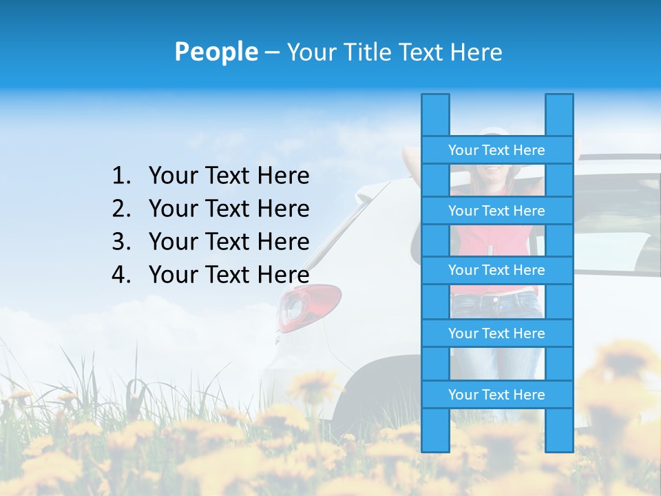 Cheerful Beautiful Cloud PowerPoint Template