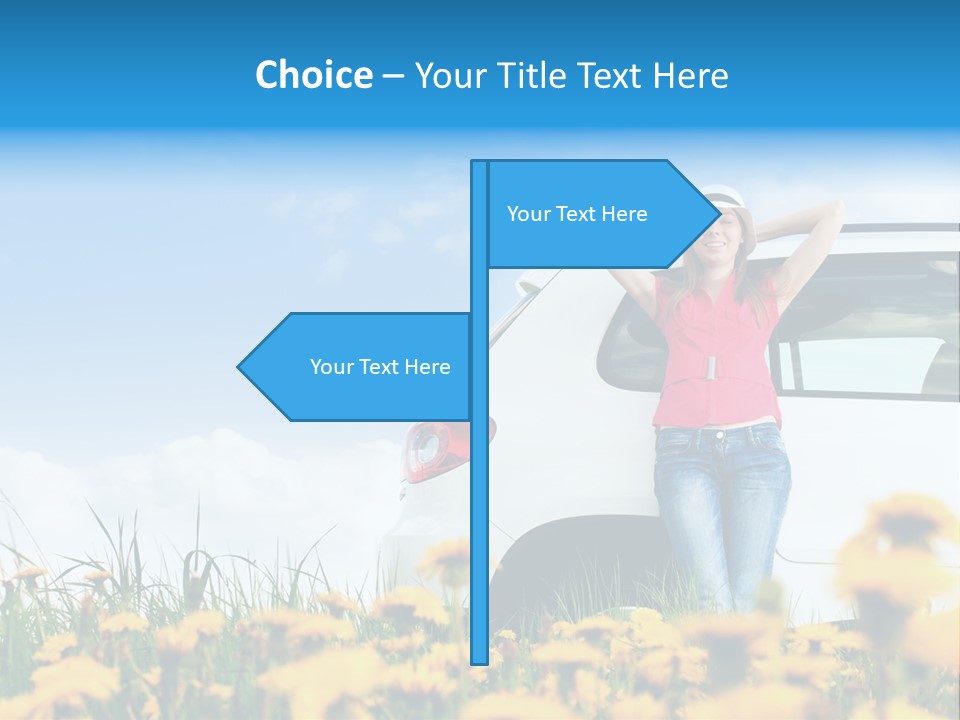Cheerful Beautiful Cloud PowerPoint Template