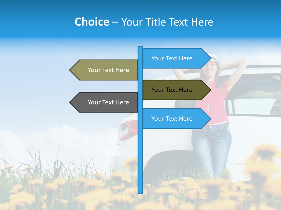 Cheerful Beautiful Cloud PowerPoint Template