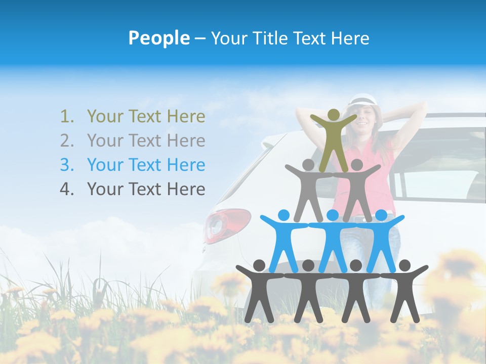 Cheerful Beautiful Cloud PowerPoint Template