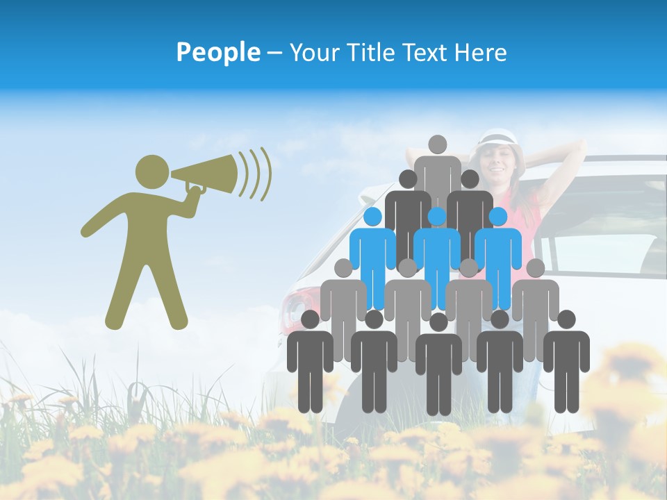 Cheerful Beautiful Cloud PowerPoint Template