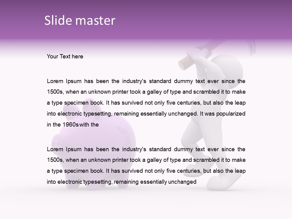 Urgent Piggybank Investment PowerPoint Template