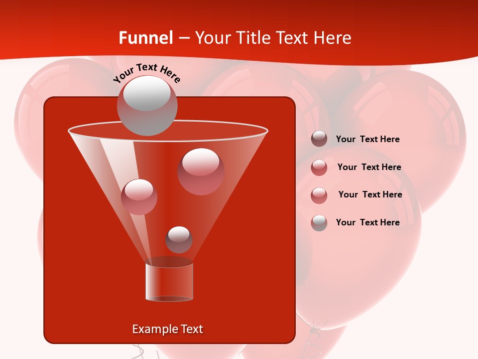 Bunch Balloons Romantic PowerPoint Template