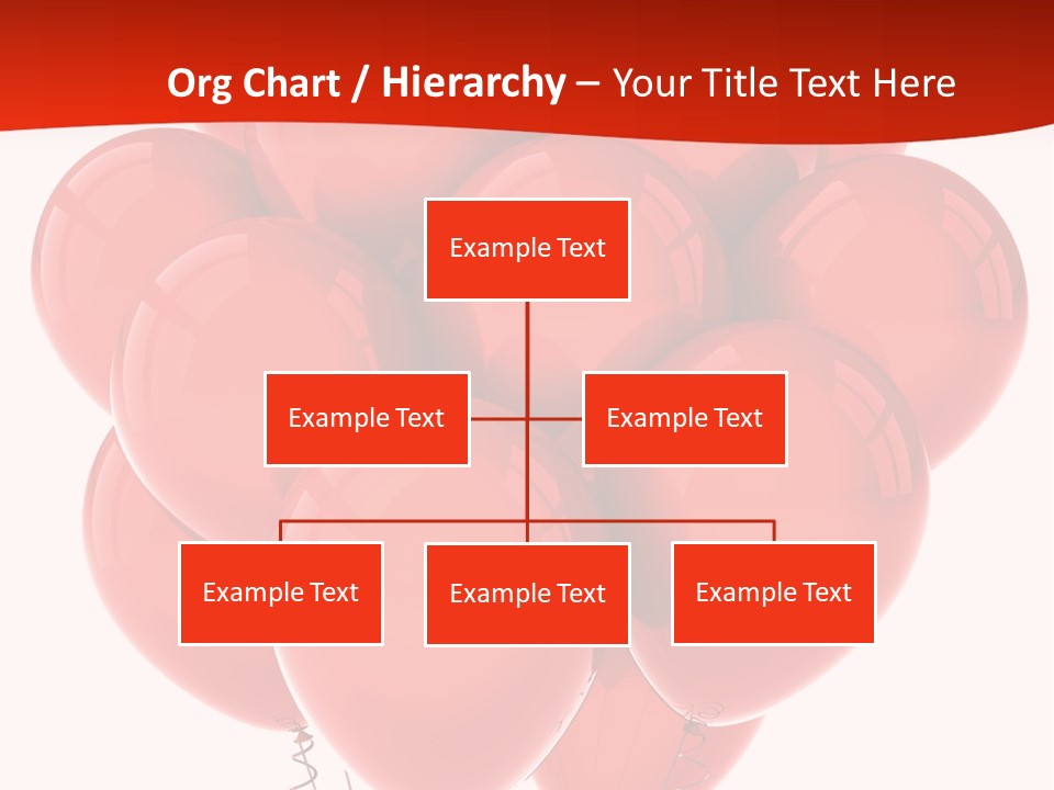 Bunch Balloons Romantic PowerPoint Template