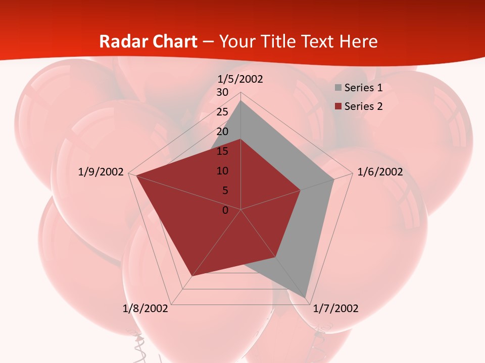 Bunch Balloons Romantic PowerPoint Template