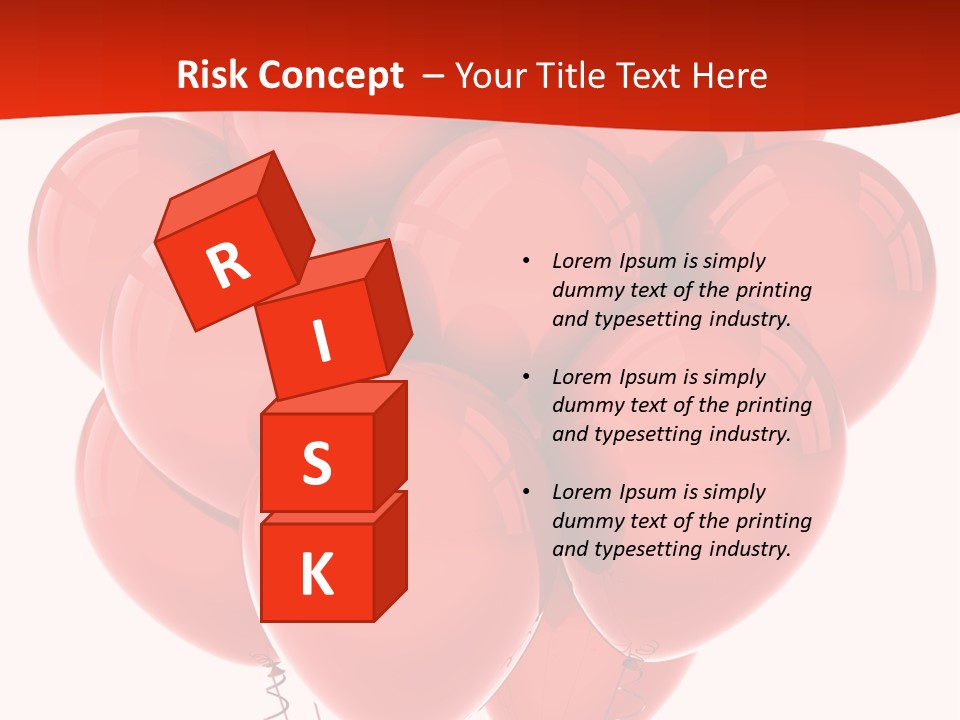 Bunch Balloons Romantic PowerPoint Template